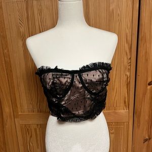 Shein Lace Bustier Crop Top